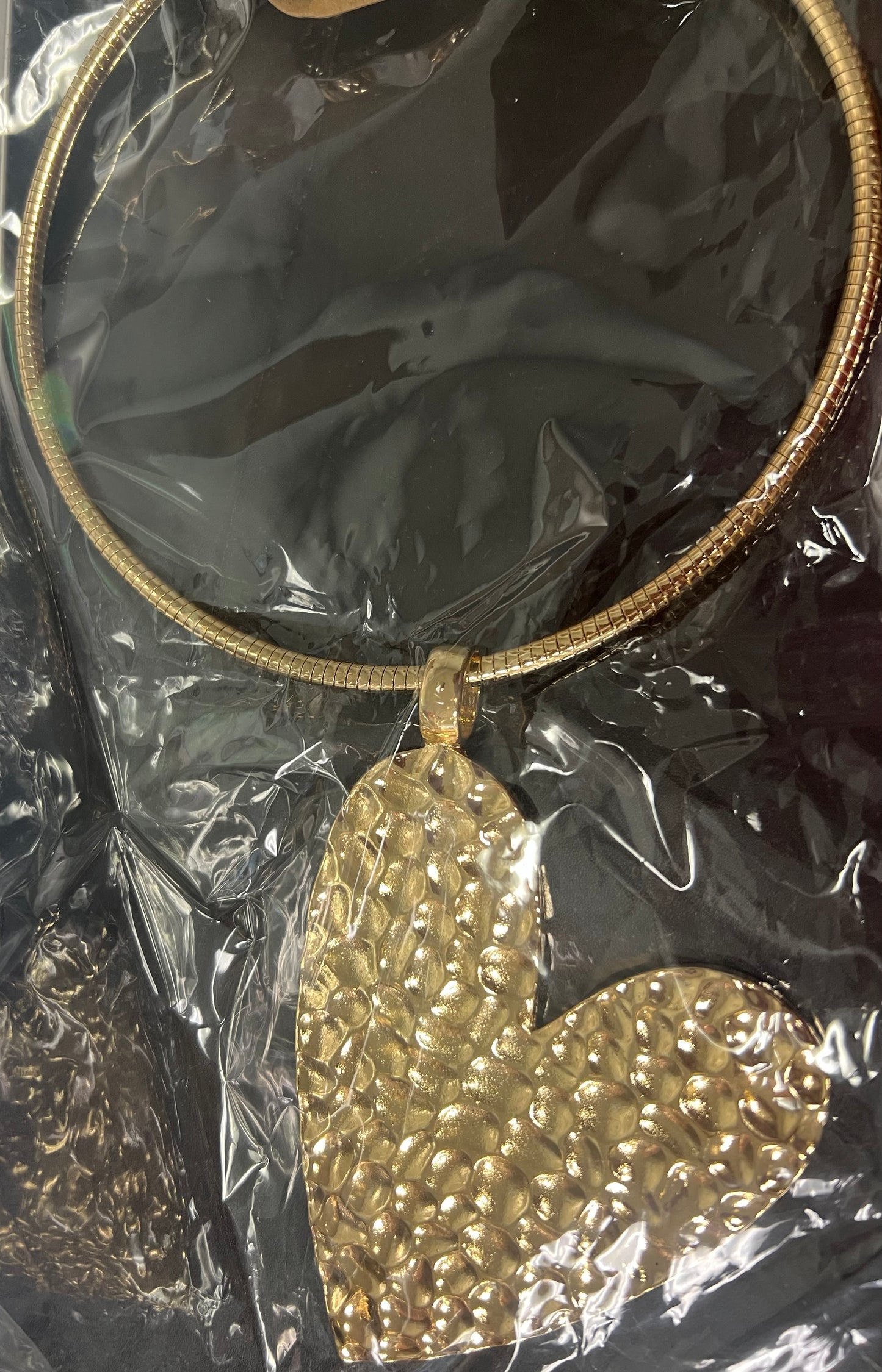 Gold Heart Necklace set