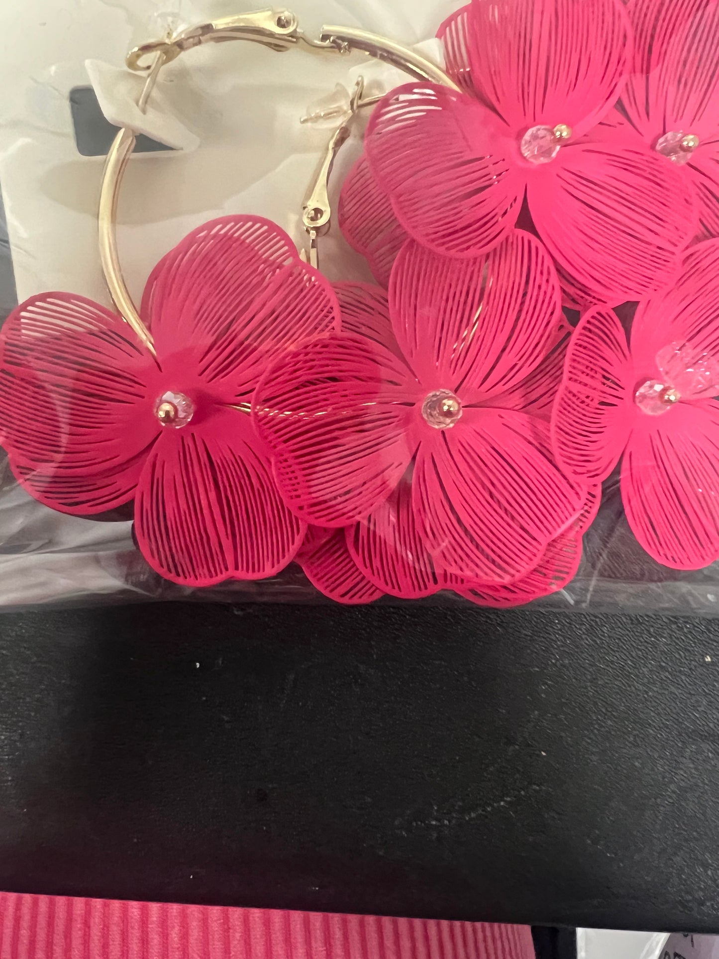 tropical flower earrings